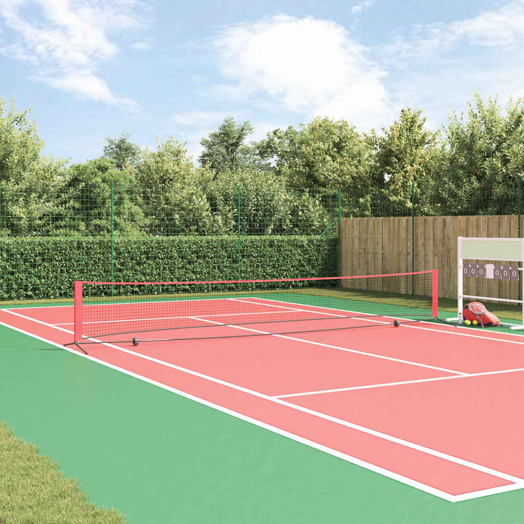 Tennisnet Zwart en Rood 595 x 90,5 x 87 cm Polyester is nu te koop bij PeponiXL, paradijselijk wonen!