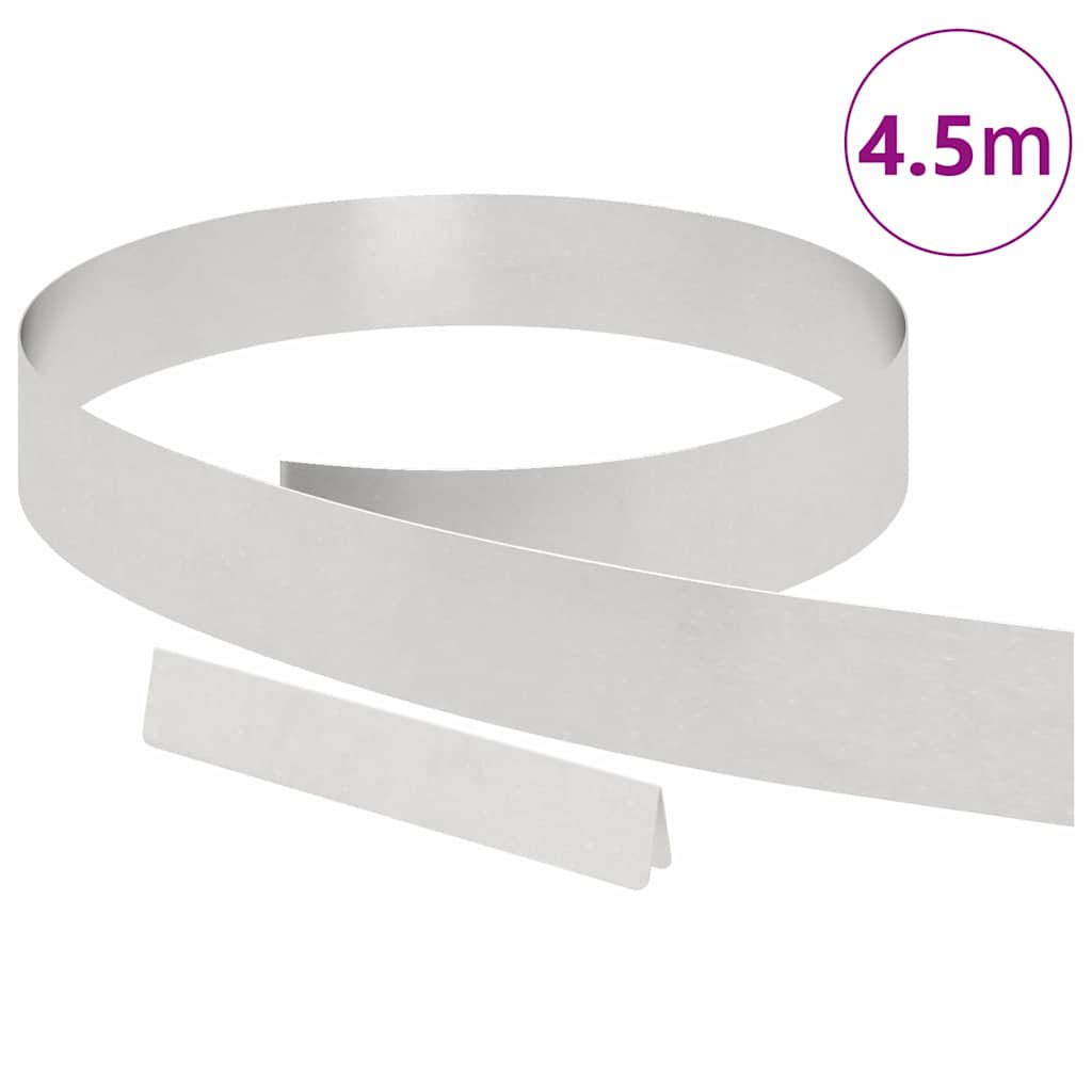 Tuinrand Zilver 450 x 0.05 x 15 cm Roestvrij staal is nu te koop bij PeponiXL, paradijselijk wonen!