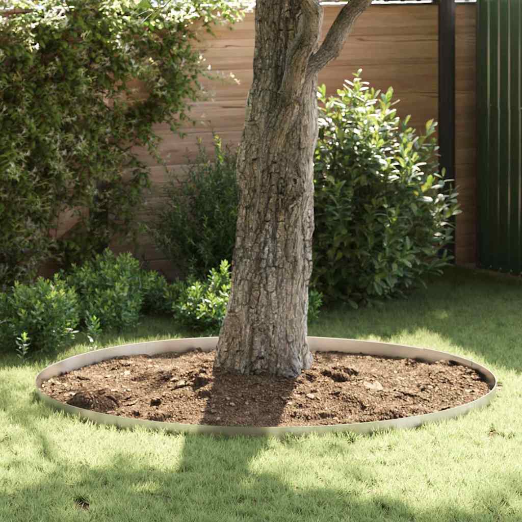 Tuinrand 4 pcs Zilver 450 x 0,05 x 10 cm Roestvrij staal is nu te koop bij PeponiXL, paradijselijk wonen!