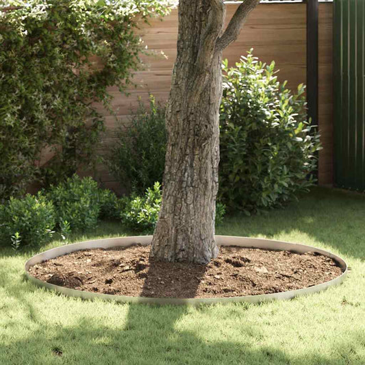 Tuinrand 4 pcs Zilver 450 x 0,05 x 10 cm Roestvrij staal is nu te koop bij PeponiXL, paradijselijk wonen!