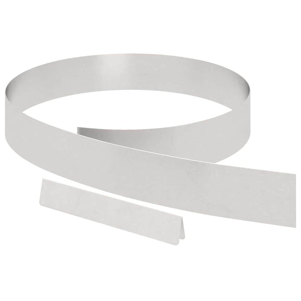 Tuinrand 4 pcs Zilver 450 x 0,05 x 10 cm Roestvrij staal is nu te koop bij PeponiXL, paradijselijk wonen!