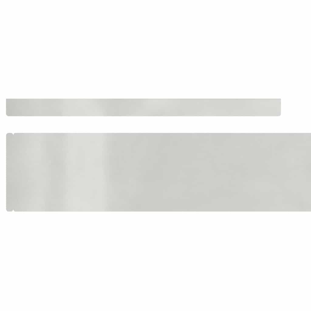 Tuinrand 4 pcs Zilver 450 x 0,05 x 10 cm Roestvrij staal is nu te koop bij PeponiXL, paradijselijk wonen!