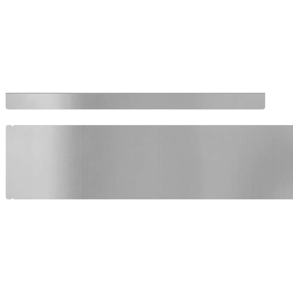 Tuinrand Zilver 450 x 0,05 x 10 cm Gegalvaniseerd staal is nu te koop bij PeponiXL, paradijselijk wonen!