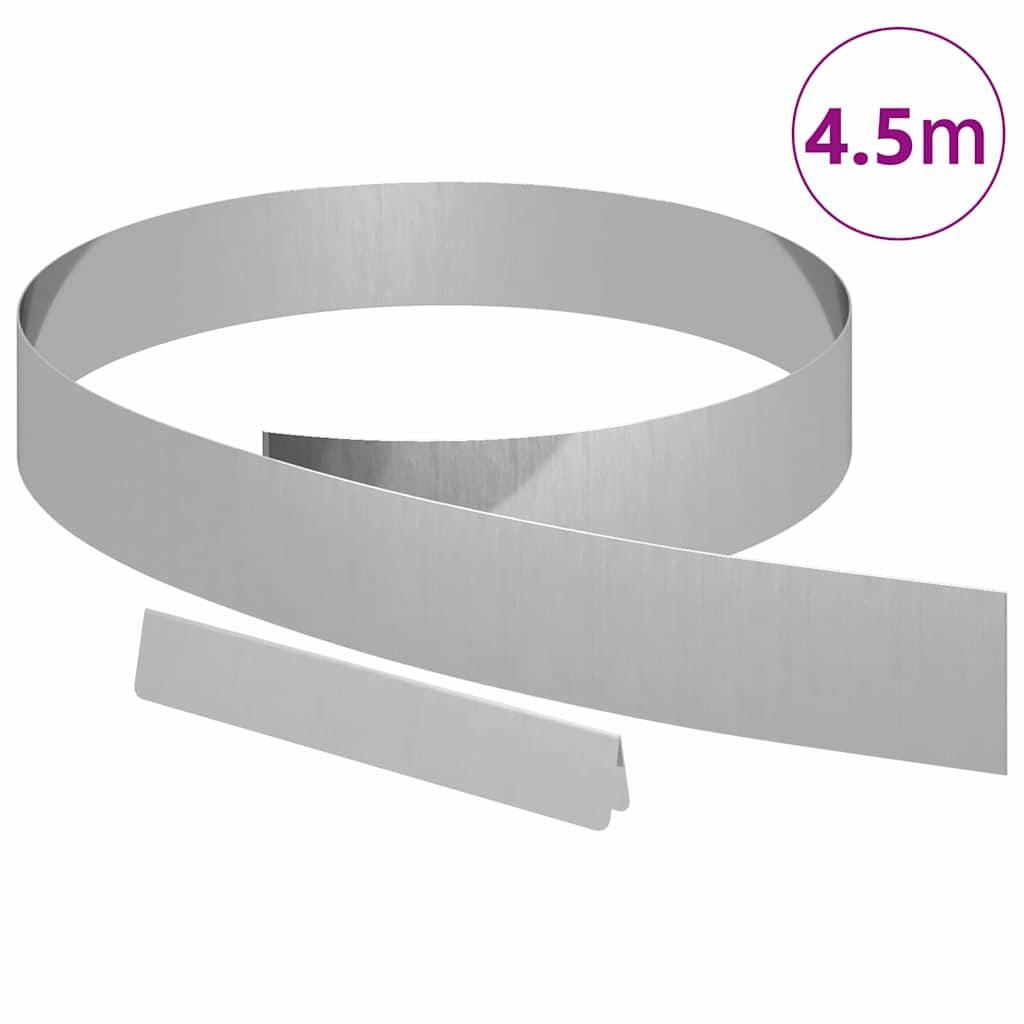 Tuinrand Zilver 450 x 0,05 x 10 cm Gegalvaniseerd staal is nu te koop bij PeponiXL, paradijselijk wonen!