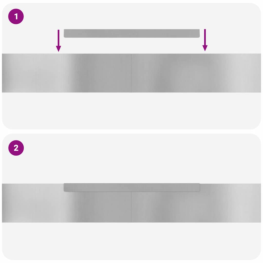 Tuinrand 4 pcs Zilver 450 x 0.05 x 15 cm Gegalvaniseerd staal is nu te koop bij PeponiXL, paradijselijk wonen!