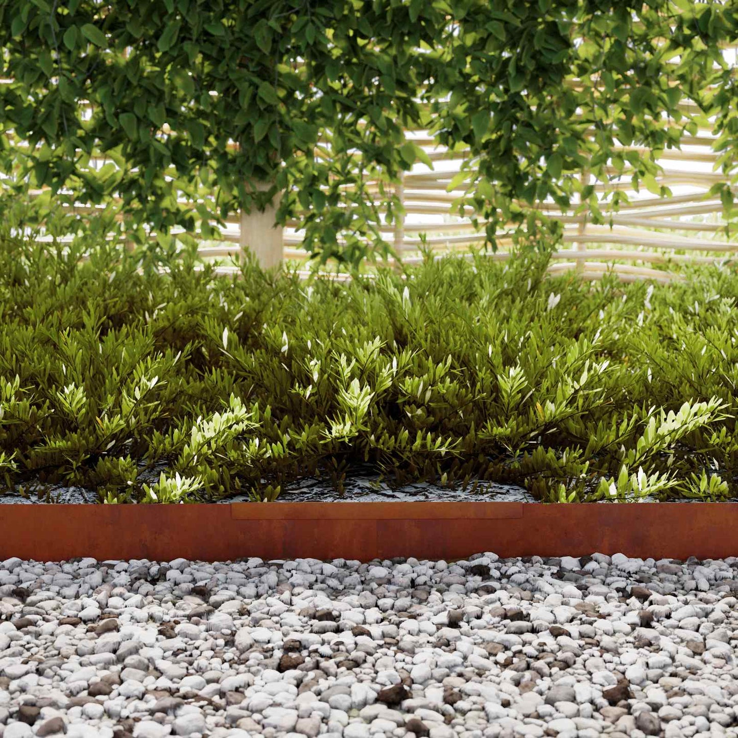 Tuinrand Roestig 450 x 0,05 x 10 cm Cortenstaal is nu te koop bij PeponiXL, paradijselijk wonen!