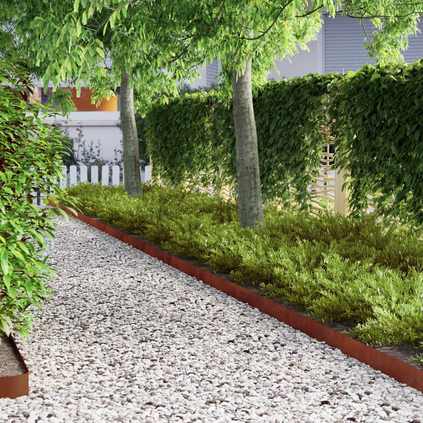 Tuinrand Roestig 450 x 0,05 x 10 cm Cortenstaal is nu te koop bij PeponiXL, paradijselijk wonen!