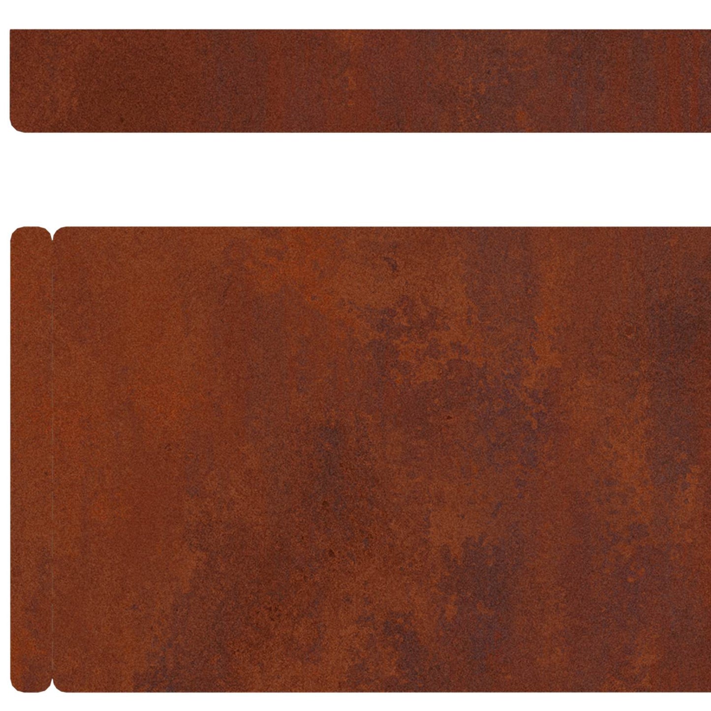 Tuinrand 4 pcs Roestig 450 x 0,05 x 10 cm Cortenstaal