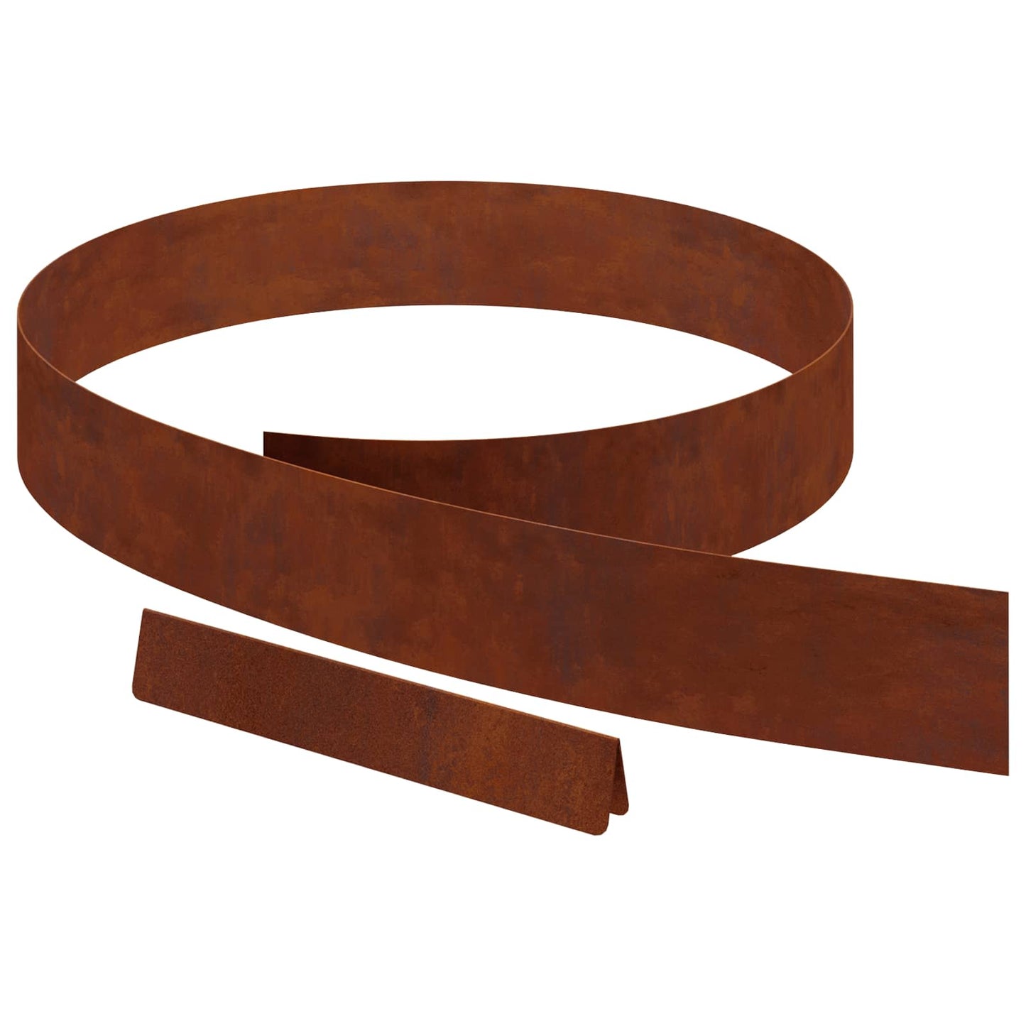 Tuinrand 4 pcs Roestig 450 x 0,05 x 10 cm Cortenstaal