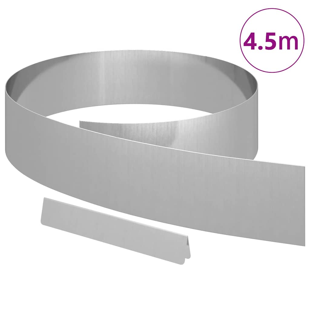 Tuinrand Zilver 450 x 0.05 x 15 cm Gegalvaniseerd staal is nu te koop bij PeponiXL, paradijselijk wonen!