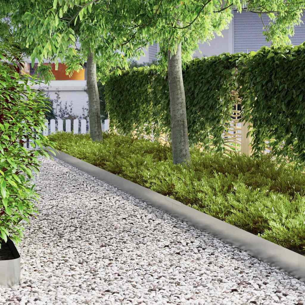 Tuinrand 4 pcs Zilver 450 x 0.05 x 15 cm Gegalvaniseerd staal is nu te koop bij PeponiXL, paradijselijk wonen!