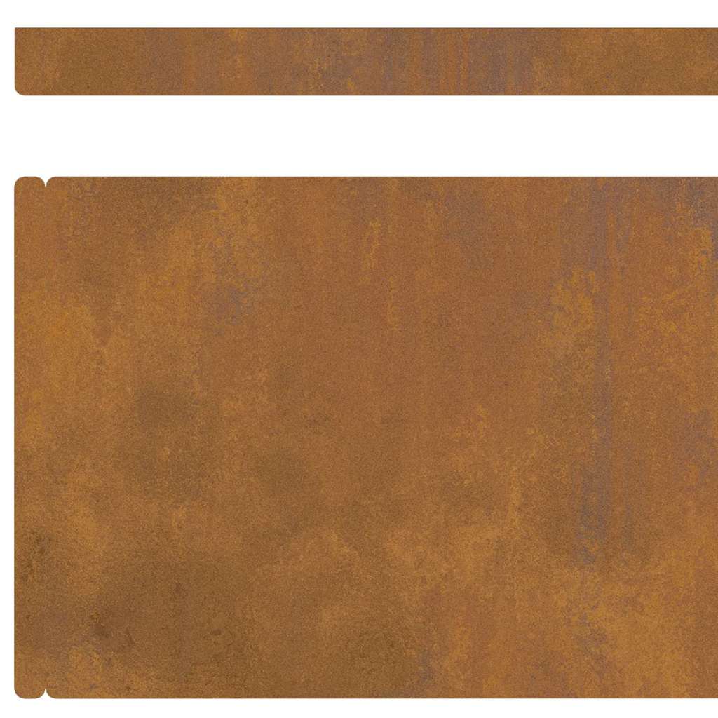 Tuinrand 4 pcs Roestig 450 x 0.05 x 15 cm Cortenstaal is nu te koop bij PeponiXL, paradijselijk wonen!