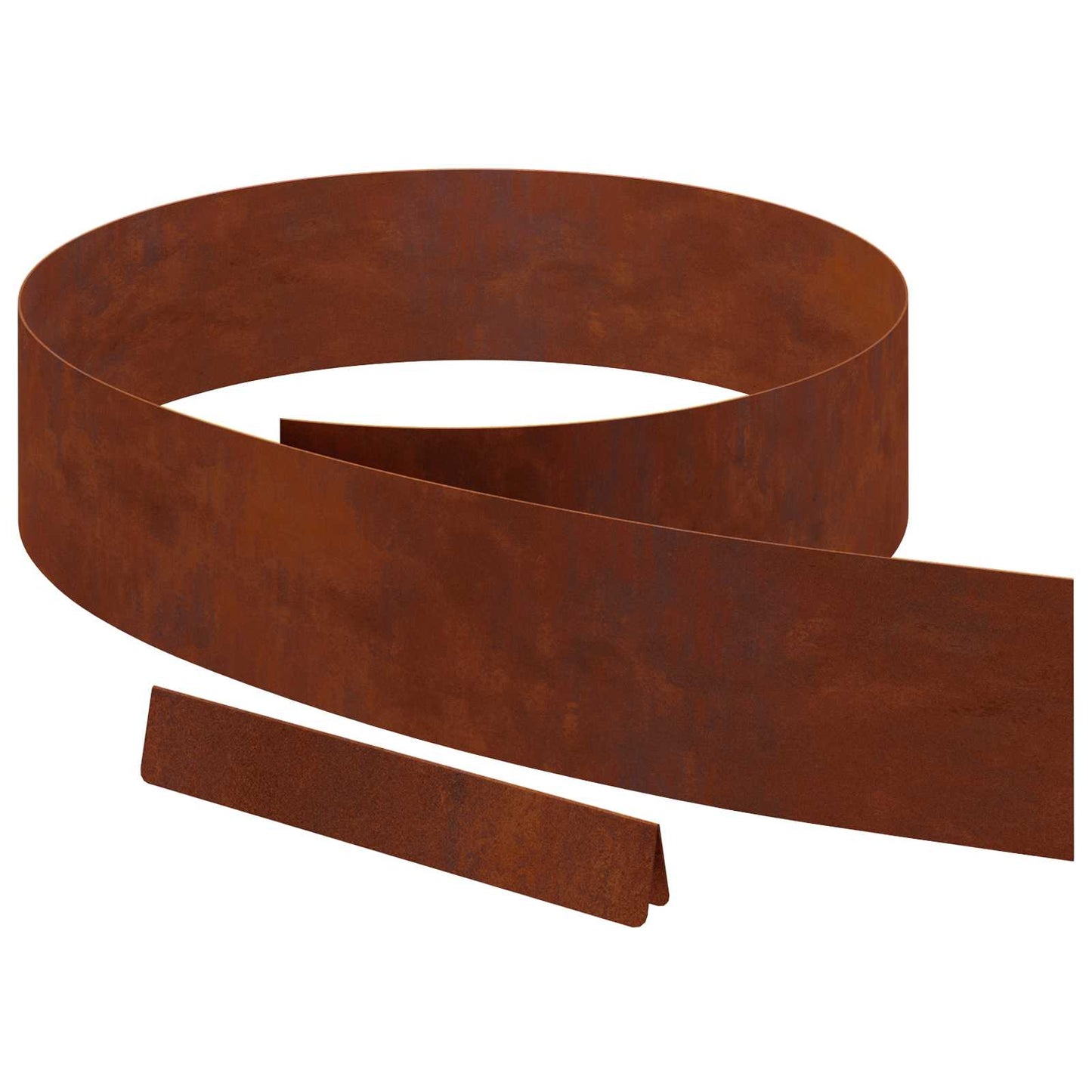 Tuinrand 4 pcs Roestig 450 x 0.05 x 15 cm Cortenstaal