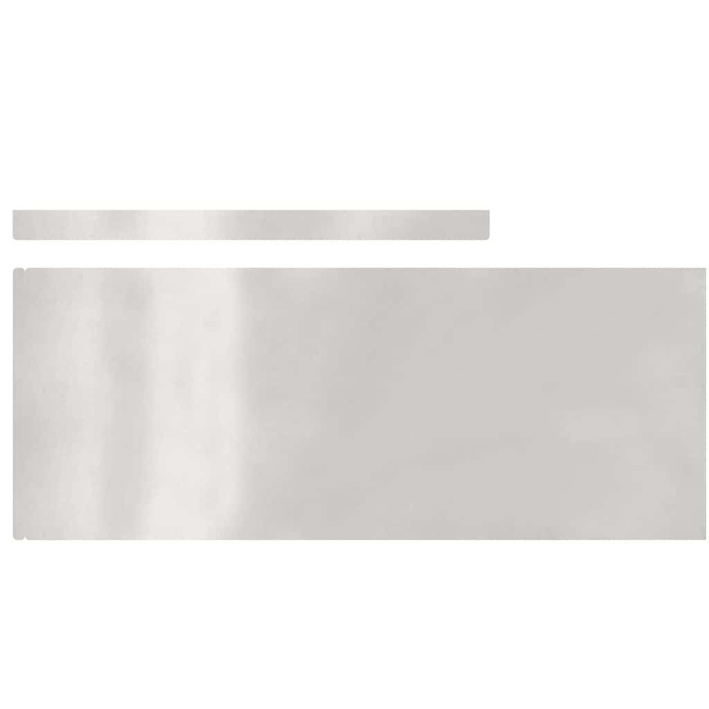 Tuinrand Zilver 450 x 0.05 x 15 cm Roestvrij staal is nu te koop bij PeponiXL, paradijselijk wonen!