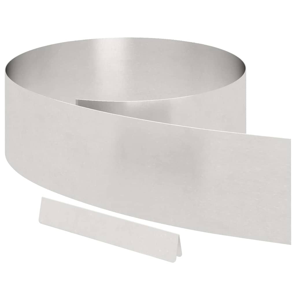 Tuinrand 4 pcs Zilver 450 x 0,05 x 20 cm Roestvrij staal is nu te koop bij PeponiXL, paradijselijk wonen!