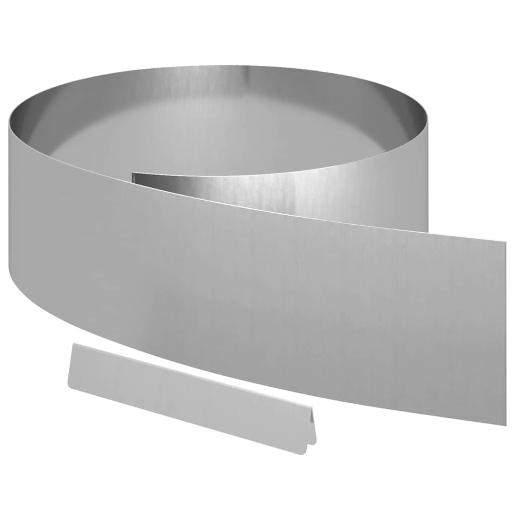 Tuinrand Zilver 450 x 0,05 x 20 cm Gegalvaniseerd staal is nu te koop bij PeponiXL, paradijselijk wonen!
