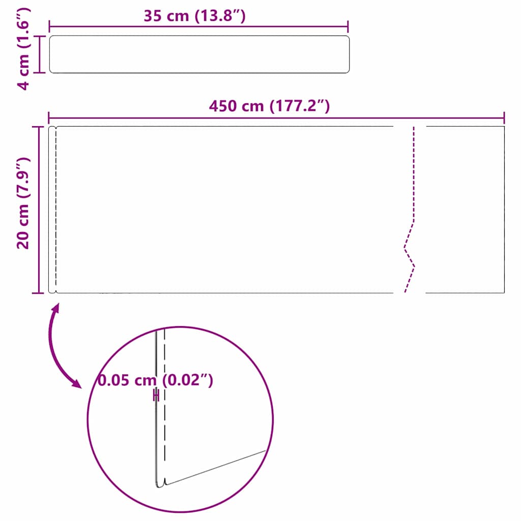 Tuinrand Zilver 450 x 0,05 x 20 cm Gegalvaniseerd staal is nu te koop bij PeponiXL, paradijselijk wonen!