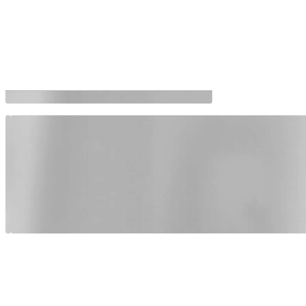 Tuinrand 4 pcs Zilver 450 x 0.05 x 15 cm Gegalvaniseerd staal is nu te koop bij PeponiXL, paradijselijk wonen!