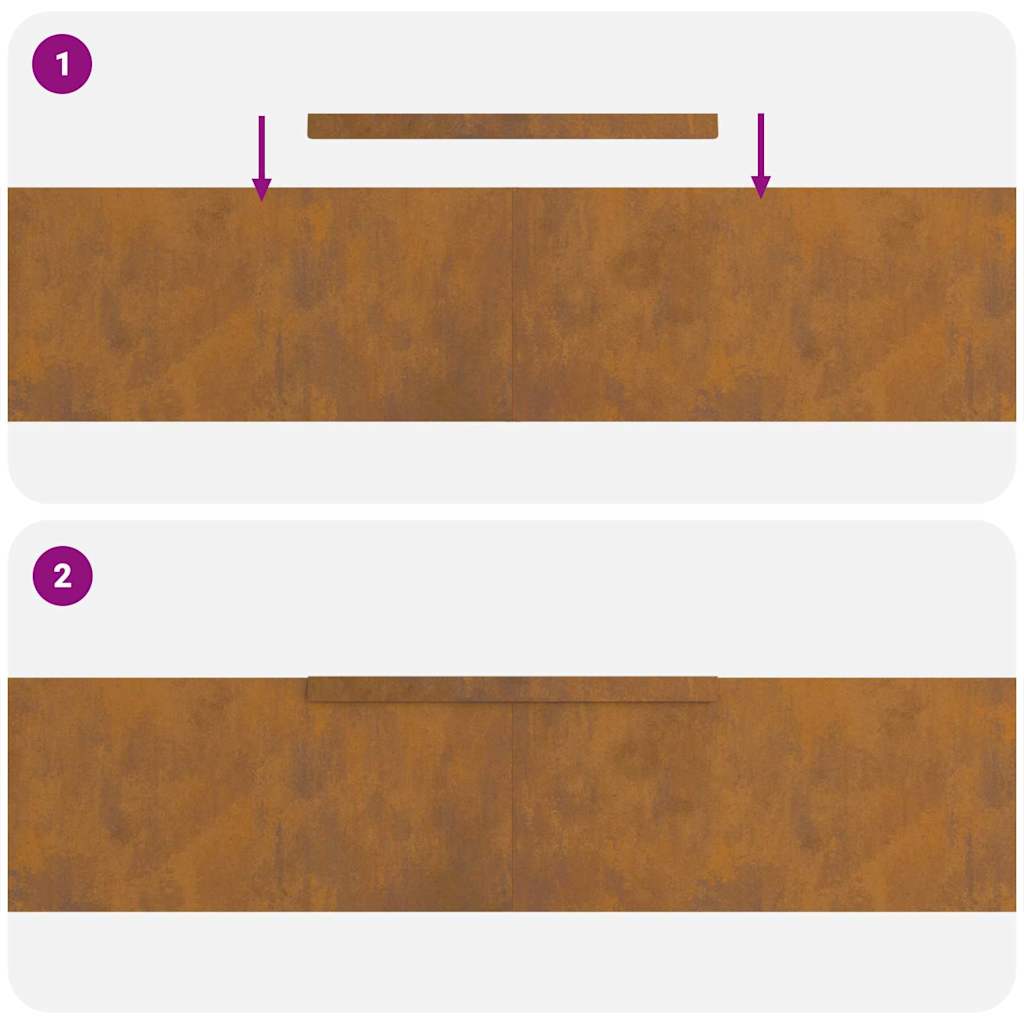 Tuinrand Roestig 450 x 0.05 x 15 cm Cortenstaal is nu te koop bij PeponiXL, paradijselijk wonen!