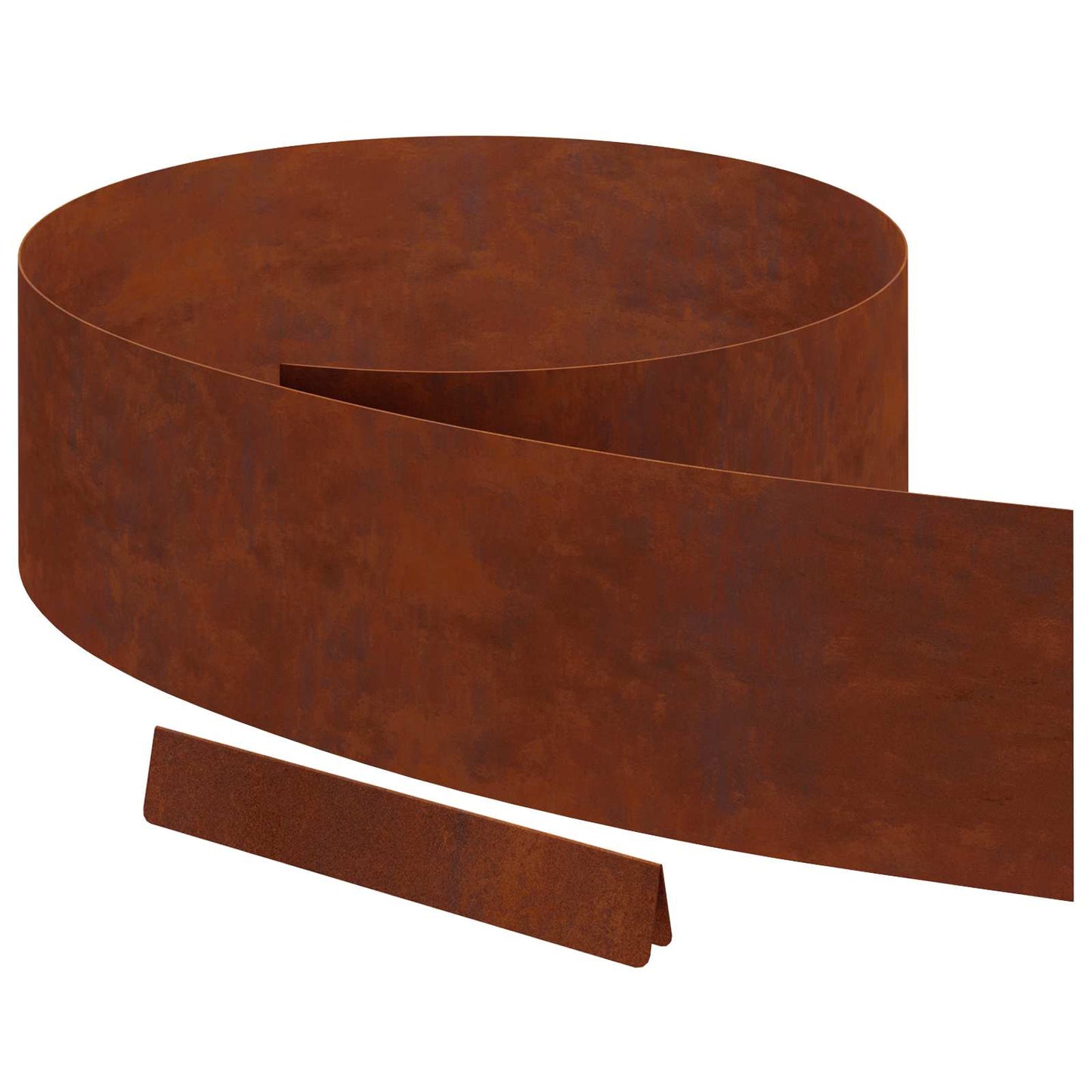 Tuinrand 4 pcs Roestig 450 x 0,05 x 20 cm Cortenstaal