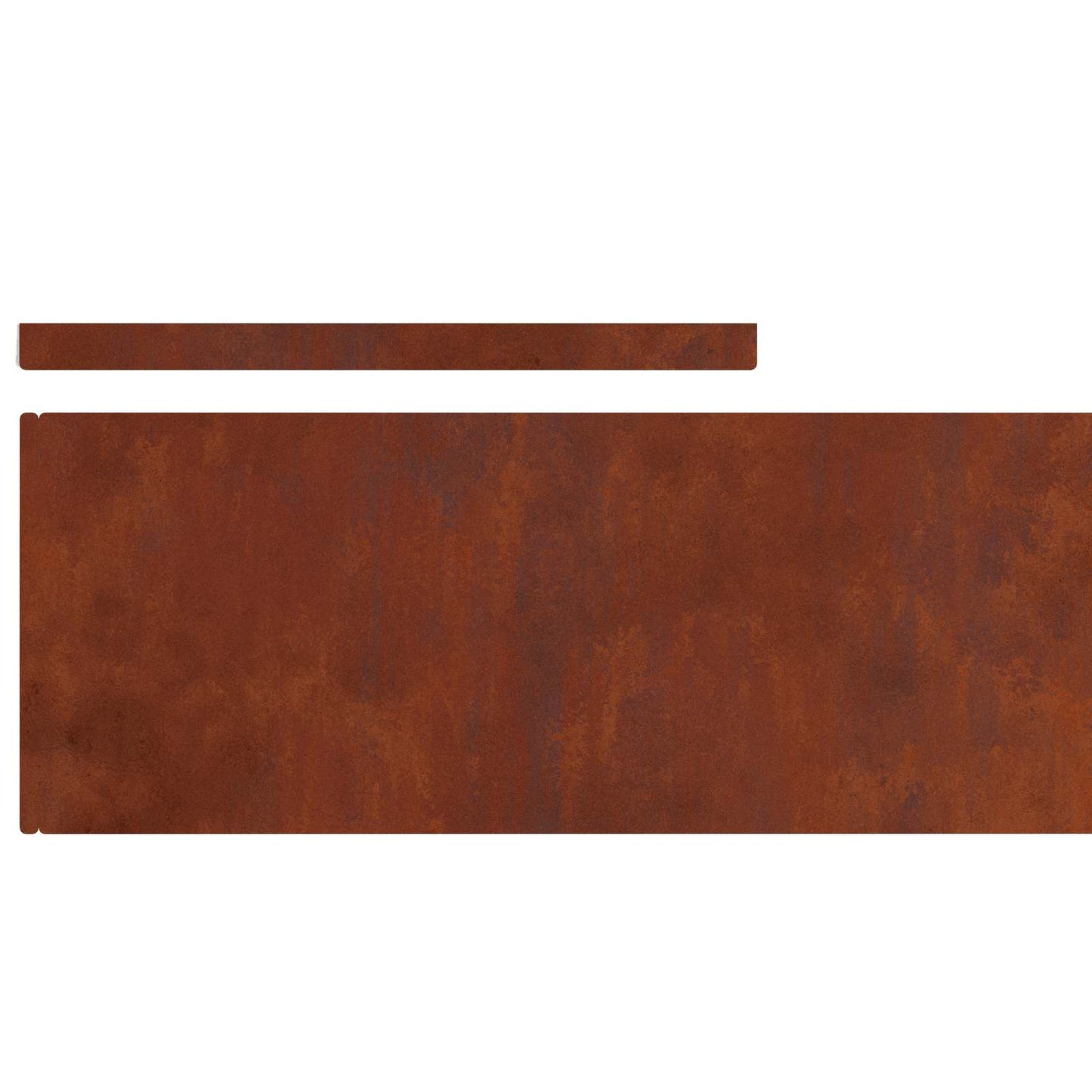Tuinrand 4 pcs Roestig 450 x 0,05 x 20 cm Cortenstaal