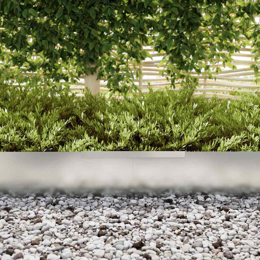 Tuinrand 4 pcs Zilver 450 x 0,05 x 25 cm Gegalvaniseerd staal