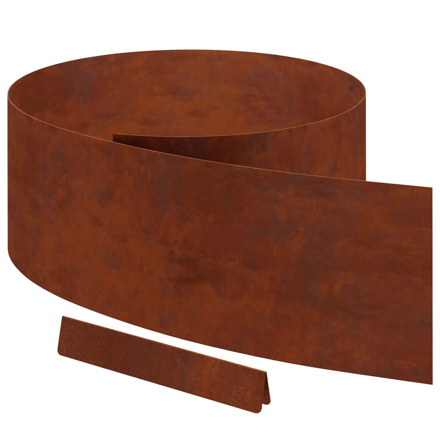 Tuinrand 4 pcs Roestig 450 x 0,05 x 25 cm Cortenstaal