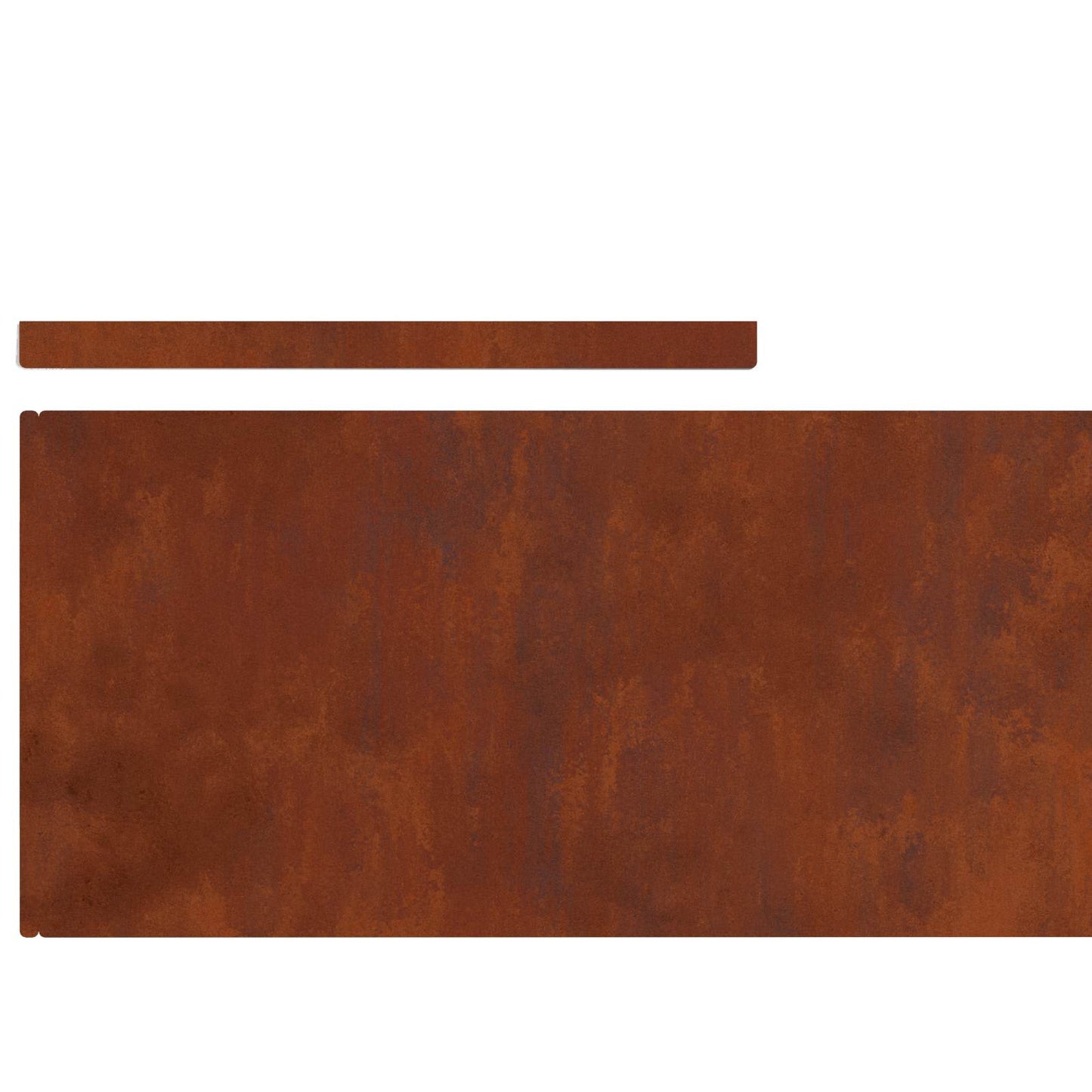 Tuinrand 4 pcs Roestig 450 x 0,05 x 25 cm Cortenstaal
