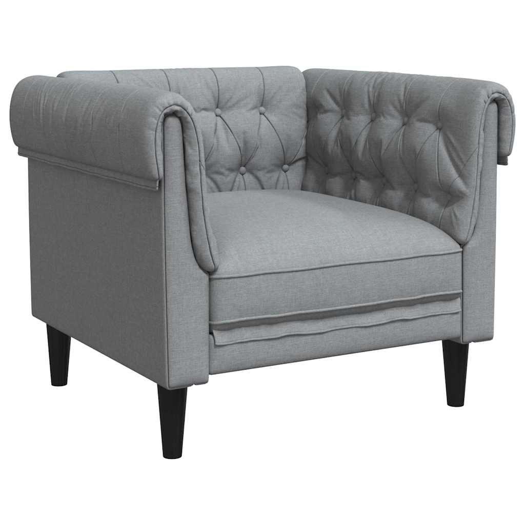 Bank Lichtgrijs 78,5 x 74,5 x 74,5 cm Polyester is nu te koop bij PeponiXL, paradijselijk wonen!