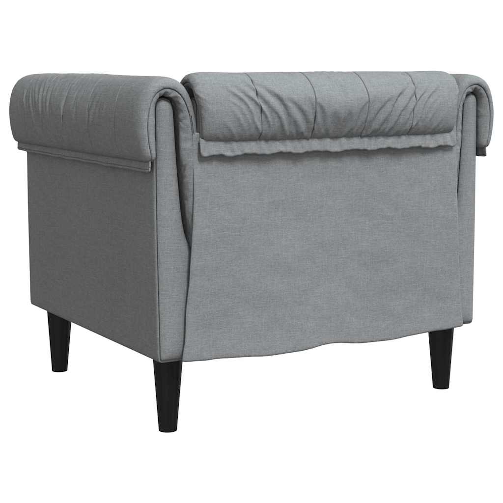 Bank Lichtgrijs 78,5 x 74,5 x 74,5 cm Polyester is nu te koop bij PeponiXL, paradijselijk wonen!