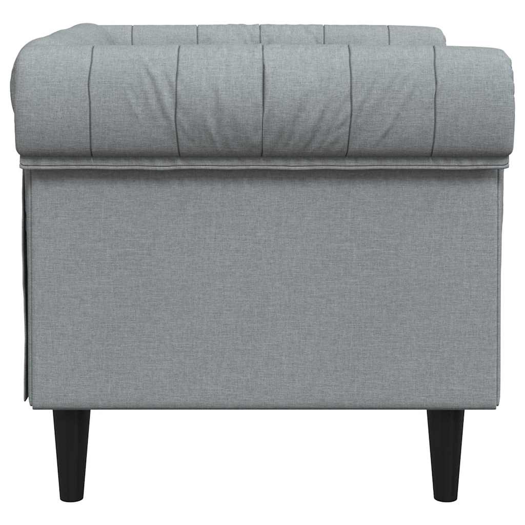 Bank Lichtgrijs 78,5 x 74,5 x 74,5 cm Polyester is nu te koop bij PeponiXL, paradijselijk wonen!