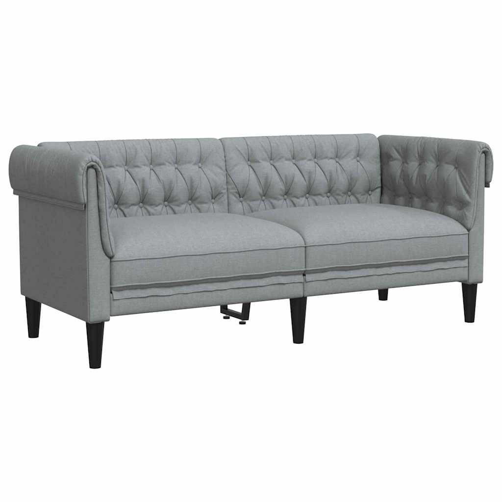 Bank Lichtgrijs 182,5 x 74,5 x 74,5 cm Polyester is nu te koop bij PeponiXL, paradijselijk wonen!