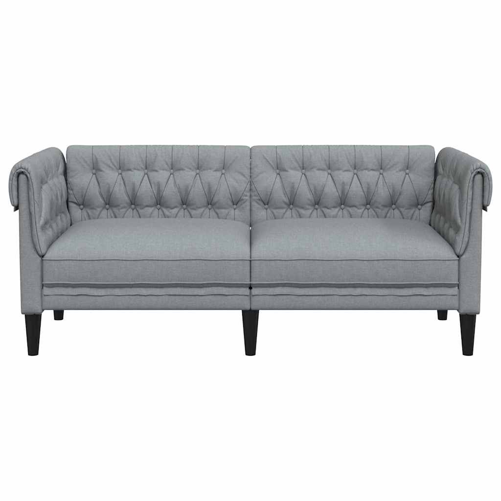 Bank Lichtgrijs 182,5 x 74,5 x 74,5 cm Polyester is nu te koop bij PeponiXL, paradijselijk wonen!