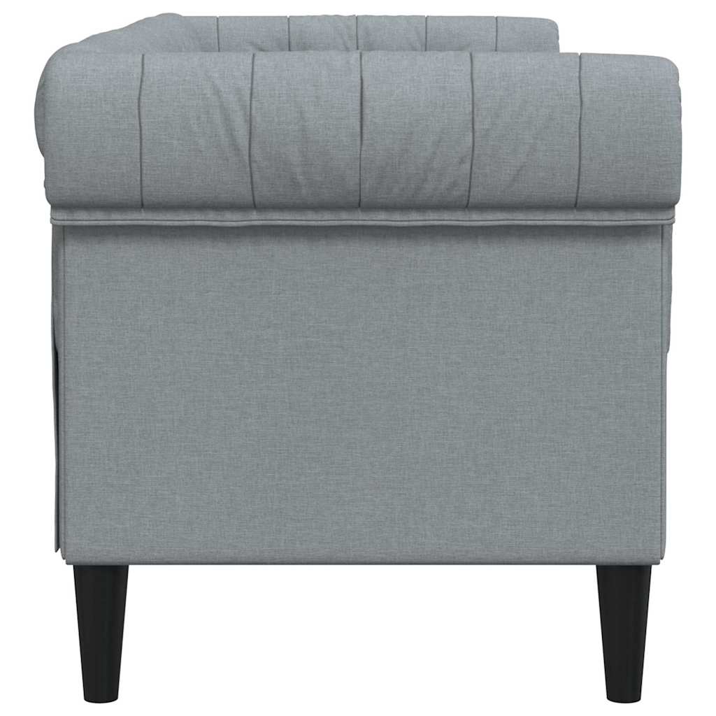 Bank Lichtgrijs 182,5 x 74,5 x 74,5 cm Polyester is nu te koop bij PeponiXL, paradijselijk wonen!