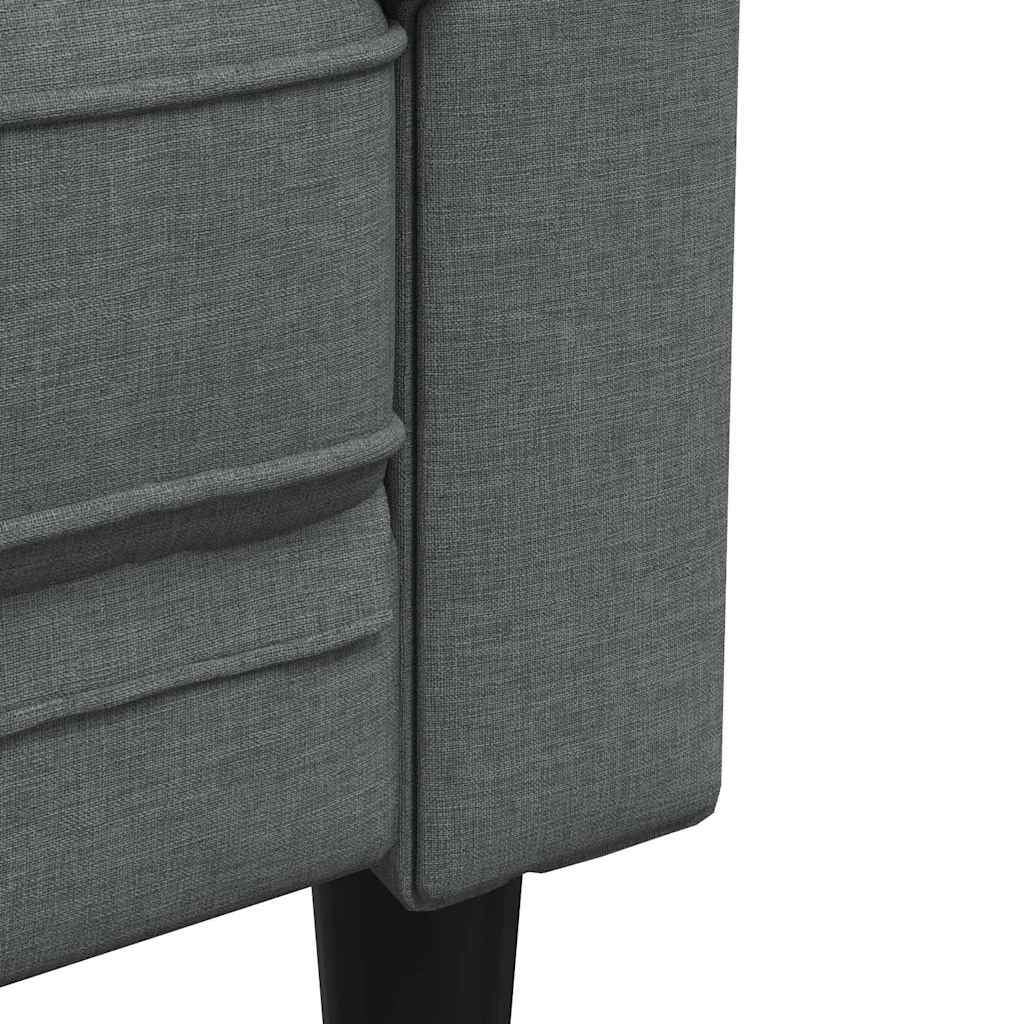 Bank Donkergrijs 182,5 x 74,5 x 74,5 cm Polyester is nu te koop bij PeponiXL, paradijselijk wonen!