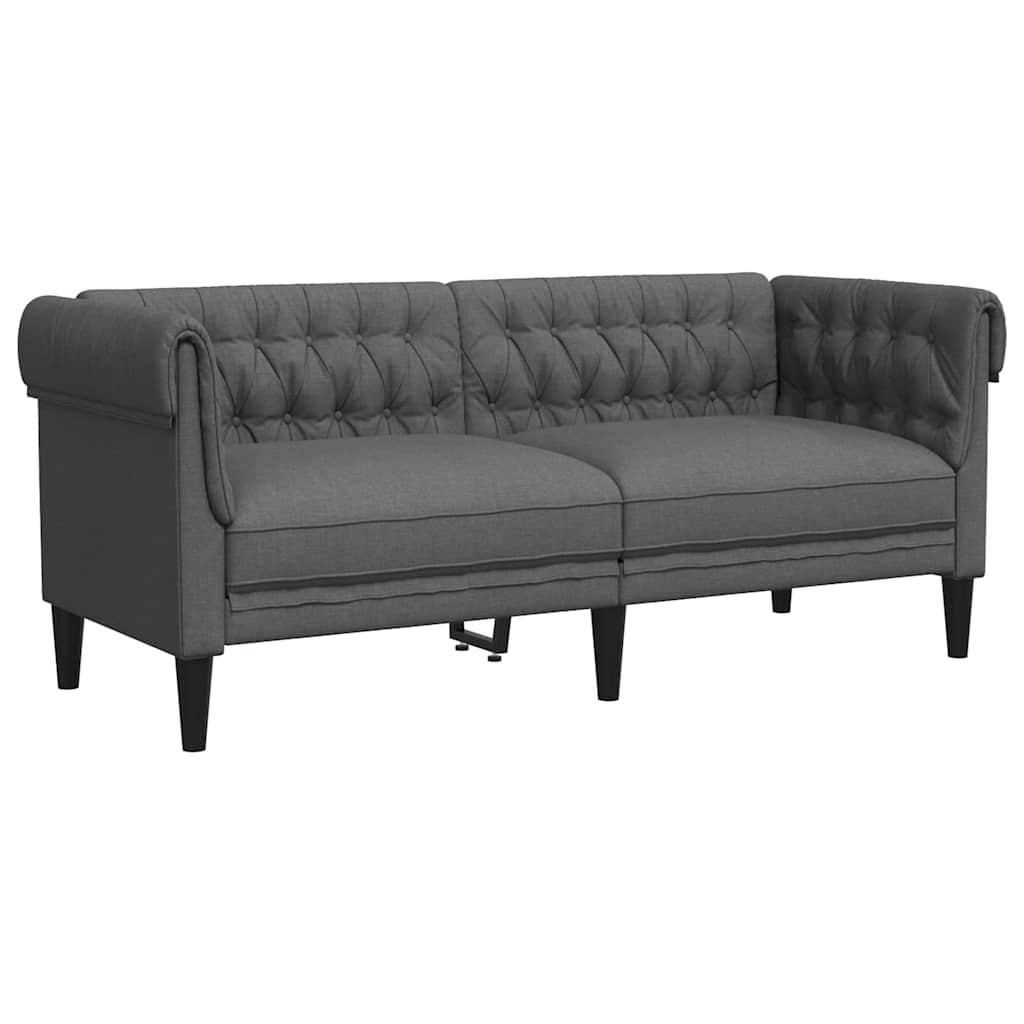 Bank Donkergrijs 182,5 x 74,5 x 74,5 cm Polyester is nu te koop bij PeponiXL, paradijselijk wonen!