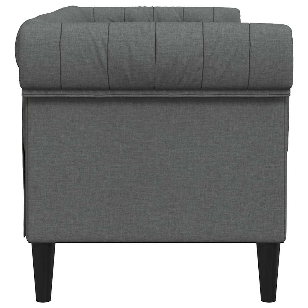 Bank Donkergrijs 182,5 x 74,5 x 74,5 cm Polyester is nu te koop bij PeponiXL, paradijselijk wonen!