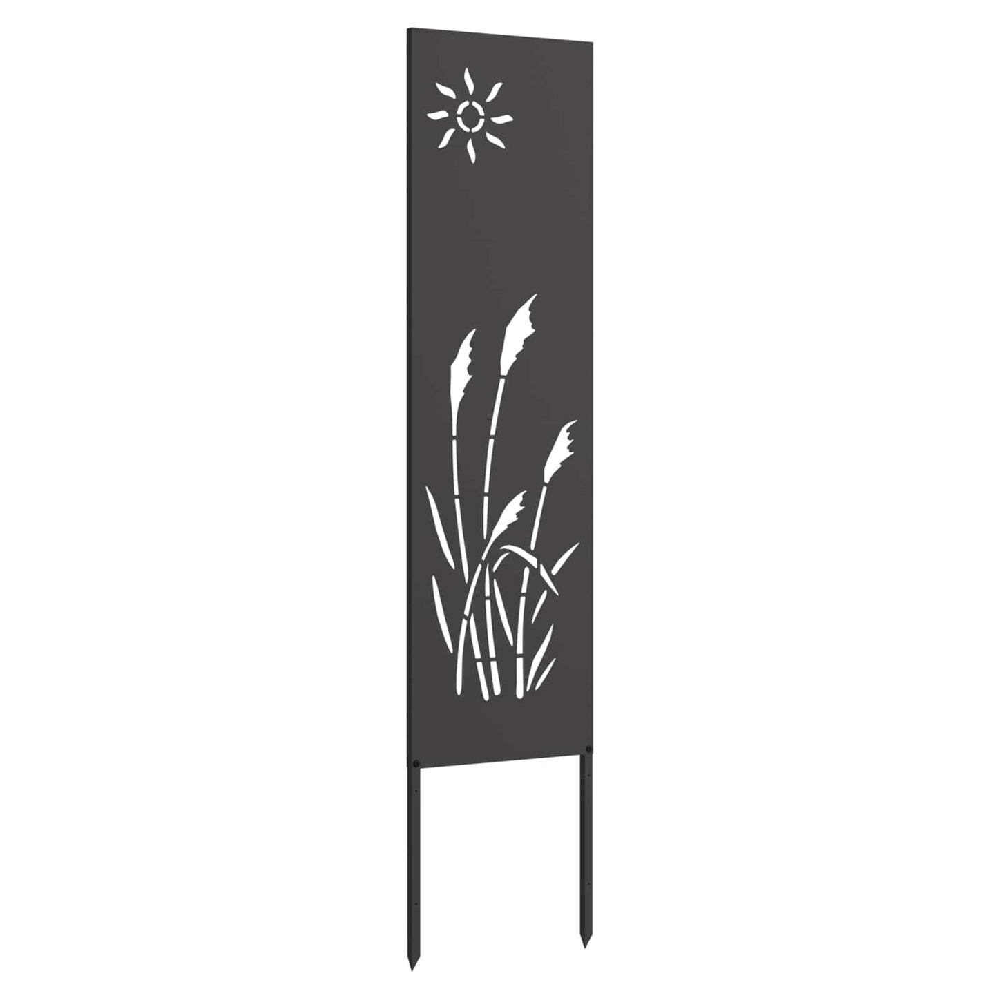 Tuin Privacy Screen Zwart 32 x 140 cm Koudgewalst staal is nu te koop bij PeponiXL, paradijselijk wonen!