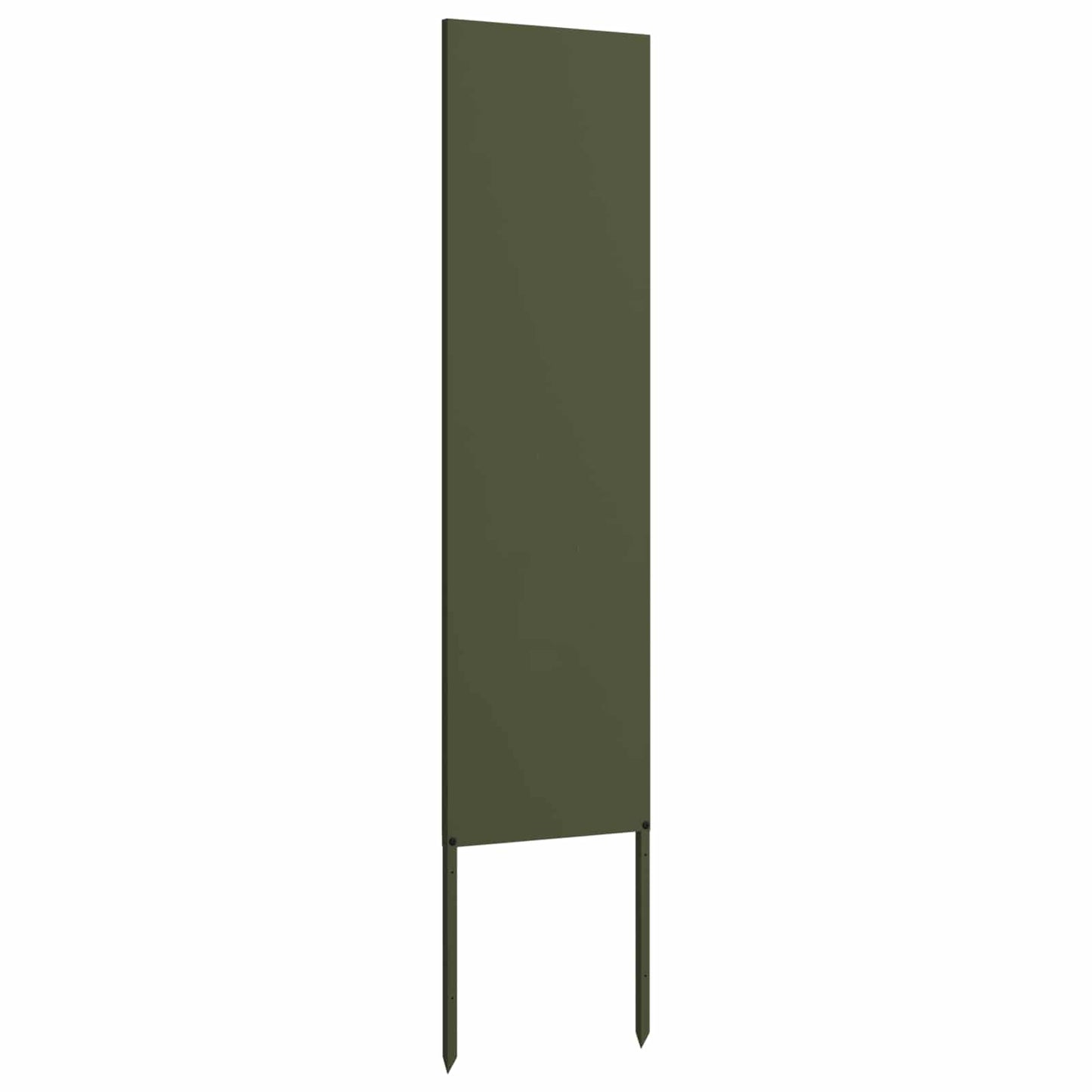 Tuin Privacy Screen Olijfgroen 32 x 140 cm Koudgewalst staal is nu te koop bij PeponiXL, paradijselijk wonen!