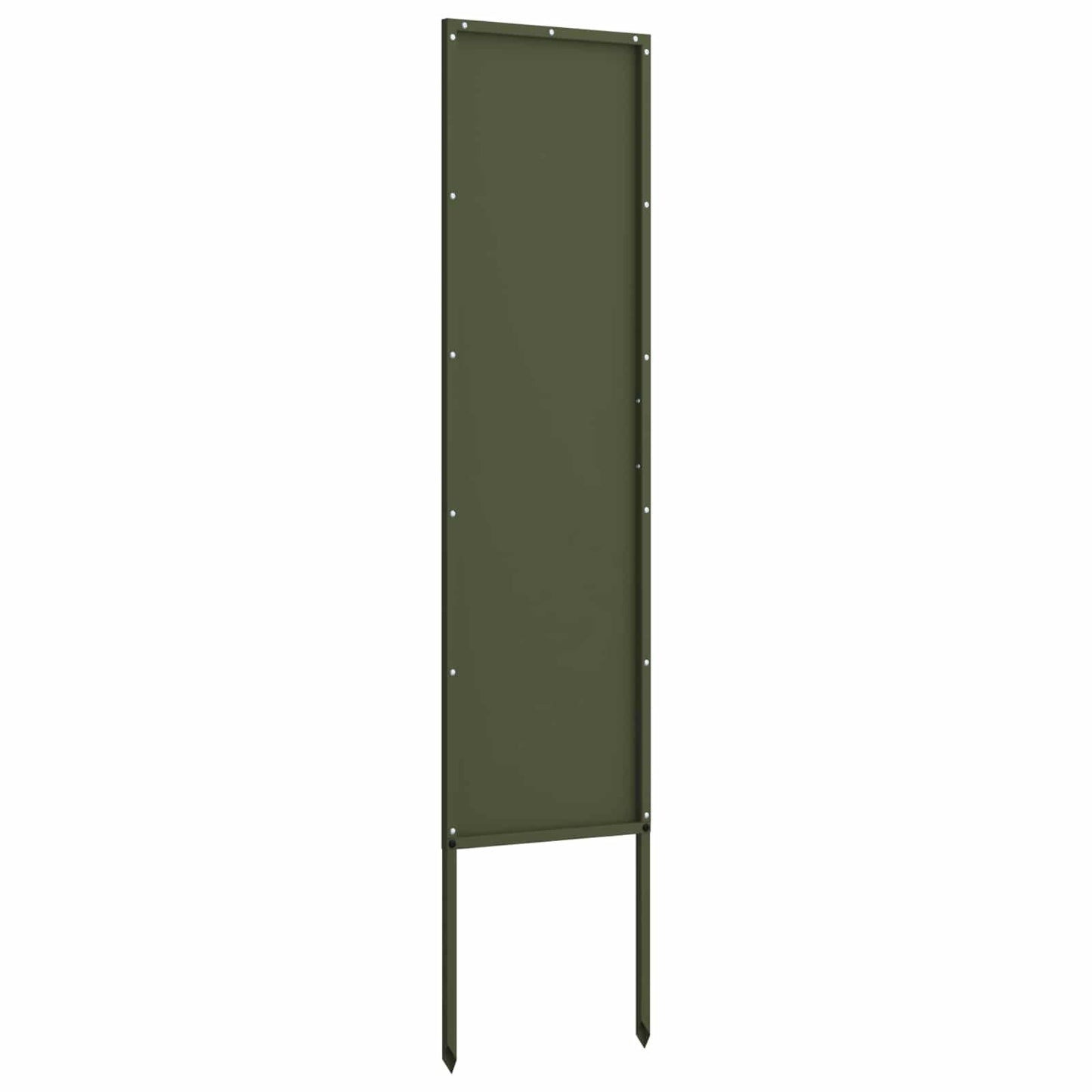 Tuin Privacy Screen Olijfgroen 32 x 140 cm Koudgewalst staal is nu te koop bij PeponiXL, paradijselijk wonen!