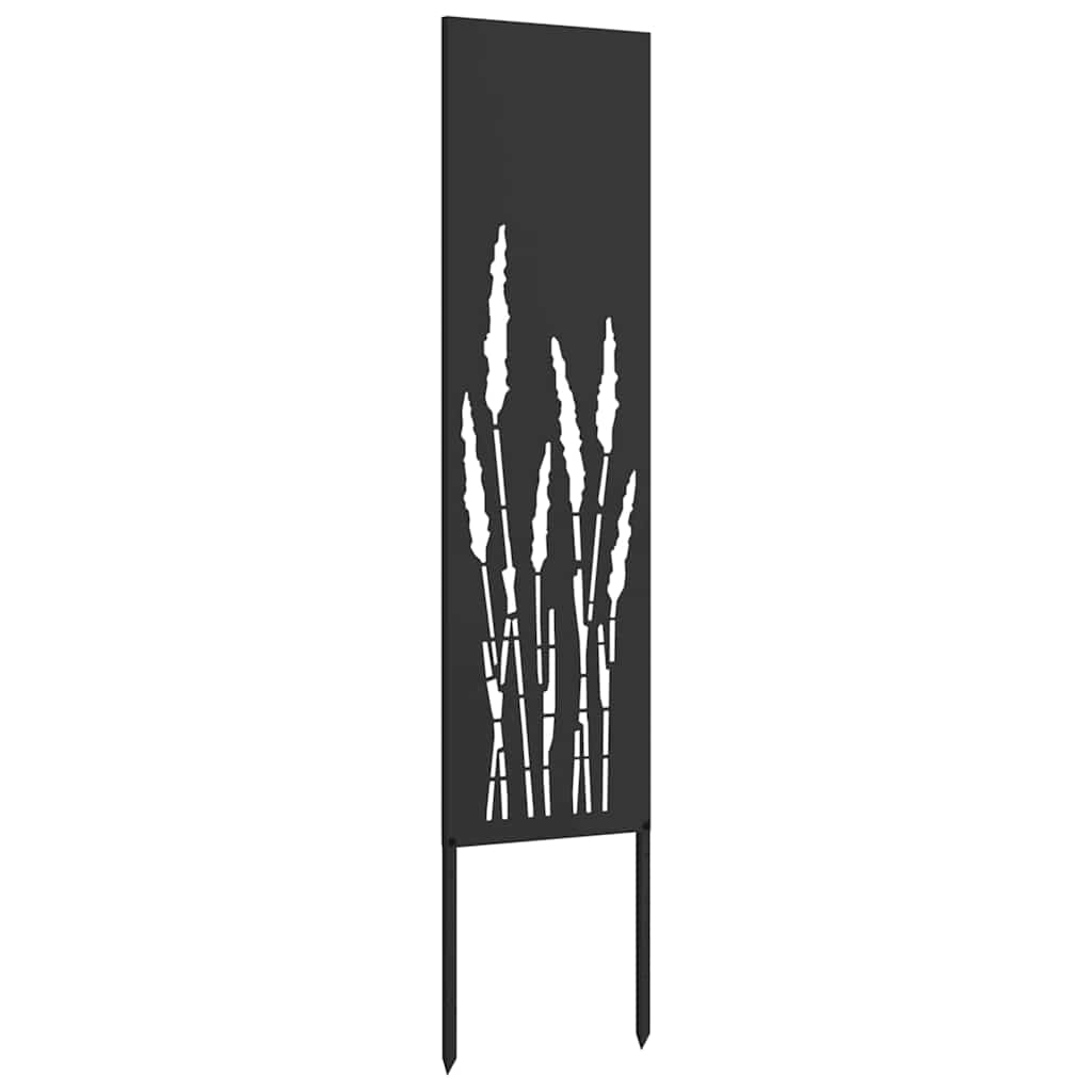 Tuin Privacy Screen Zwart 32 x 140 cm Koudgewalst staal is nu te koop bij PeponiXL, paradijselijk wonen!