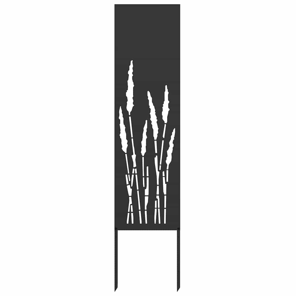 Tuin Privacy Screen Zwart 32 x 140 cm Koudgewalst staal is nu te koop bij PeponiXL, paradijselijk wonen!