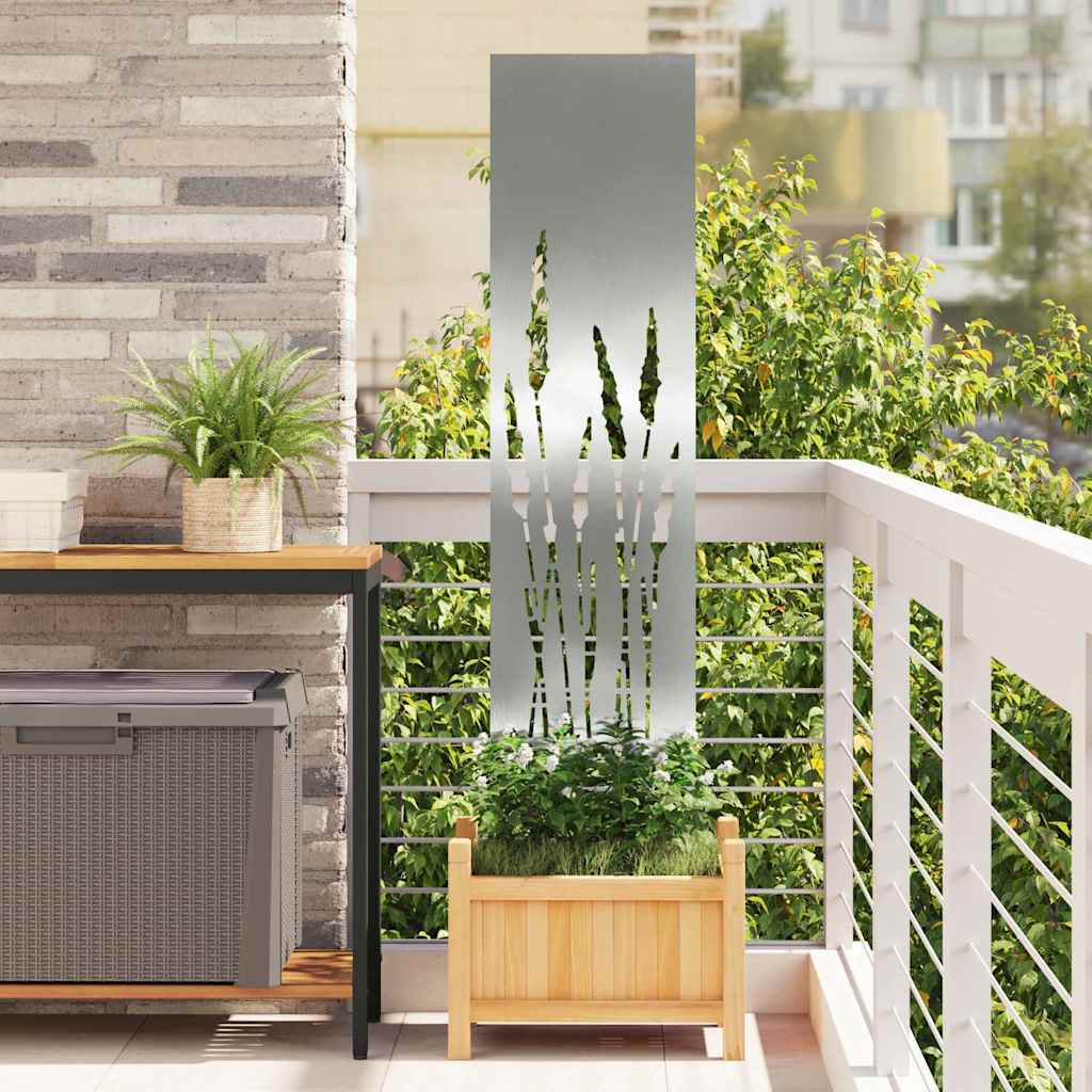 Tuin Privacy Screen Zilver 32 x 140 cm Gegalvaniseerd staal is nu te koop bij PeponiXL, paradijselijk wonen!