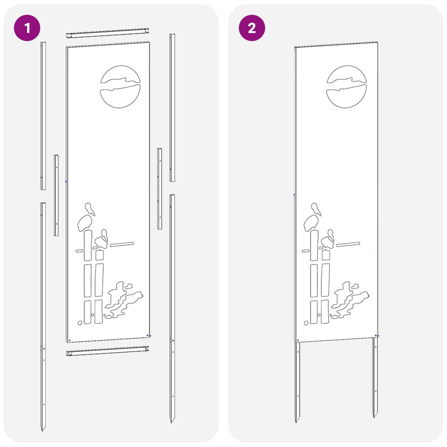 Tuin Privacy Screen Zilver 32 x 140 cm Gegalvaniseerd staal is nu te koop bij PeponiXL, paradijselijk wonen!