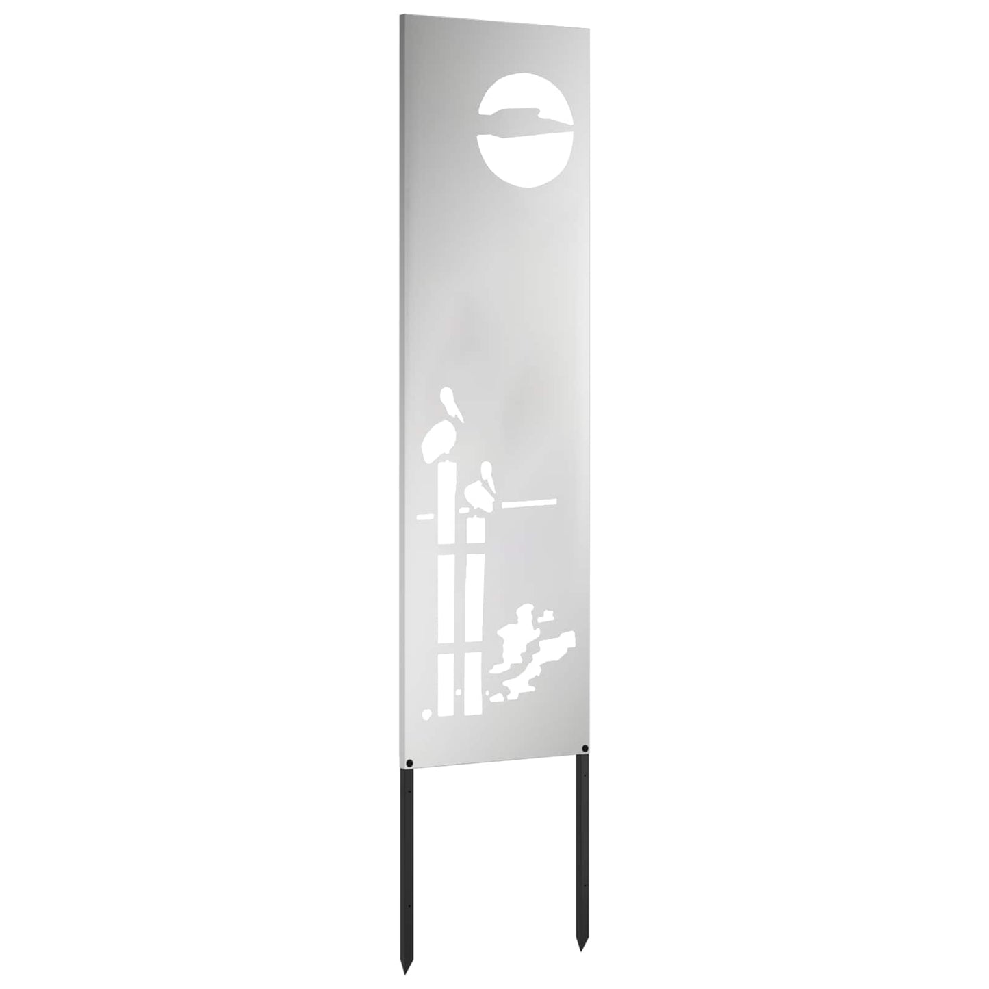 Tuin Privacy Screen Zilver 32 x 140 cm Gegalvaniseerd staal is nu te koop bij PeponiXL, paradijselijk wonen!