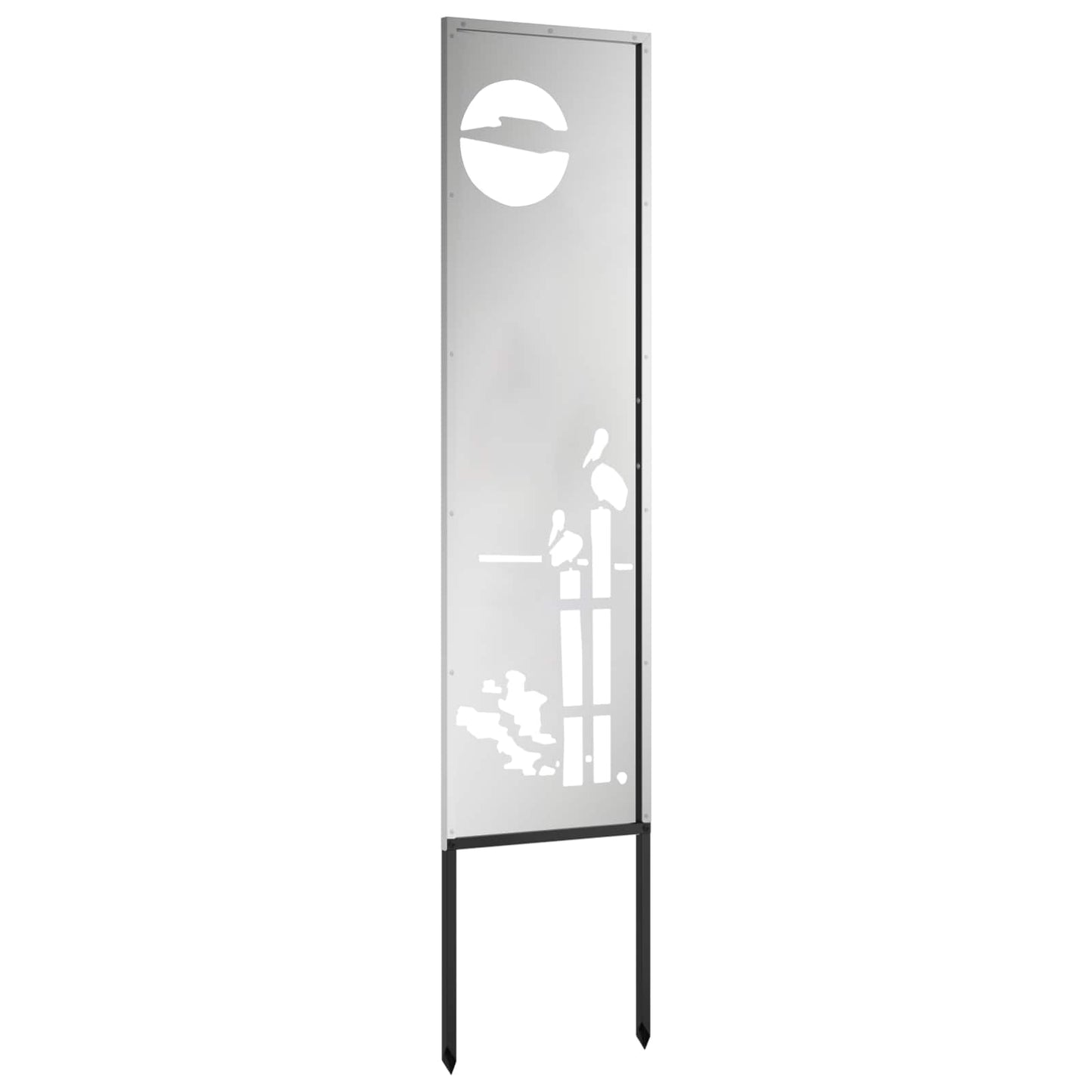 Tuin Privacy Screen Zilver 32 x 140 cm Gegalvaniseerd staal is nu te koop bij PeponiXL, paradijselijk wonen!