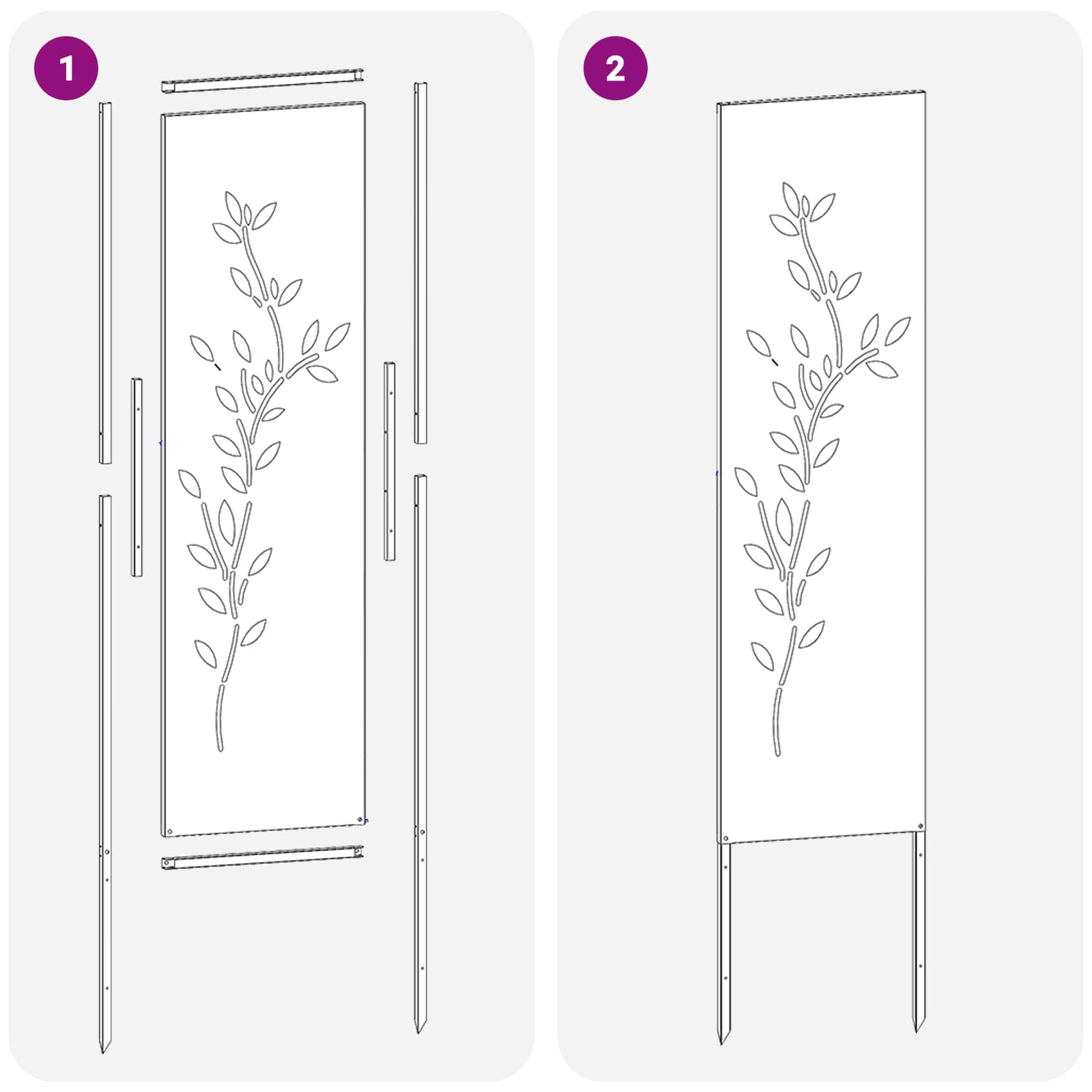 Tuin Privacy Screen Antraciet 32 x 140 cm Koudgewalst staal is nu te koop bij PeponiXL, paradijselijk wonen!