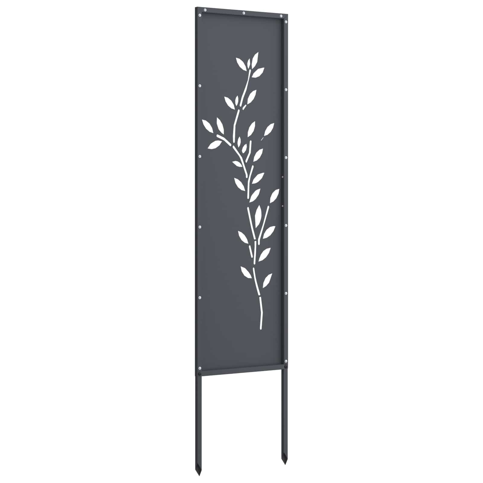 Tuin Privacy Screen Antraciet 32 x 140 cm Koudgewalst staal is nu te koop bij PeponiXL, paradijselijk wonen!