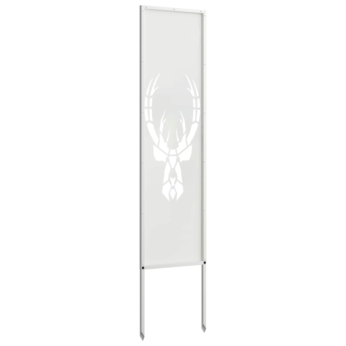 Tuin Privacy Screen Wit 32 x 140 cm Koudgewalst staal is nu te koop bij PeponiXL, paradijselijk wonen!