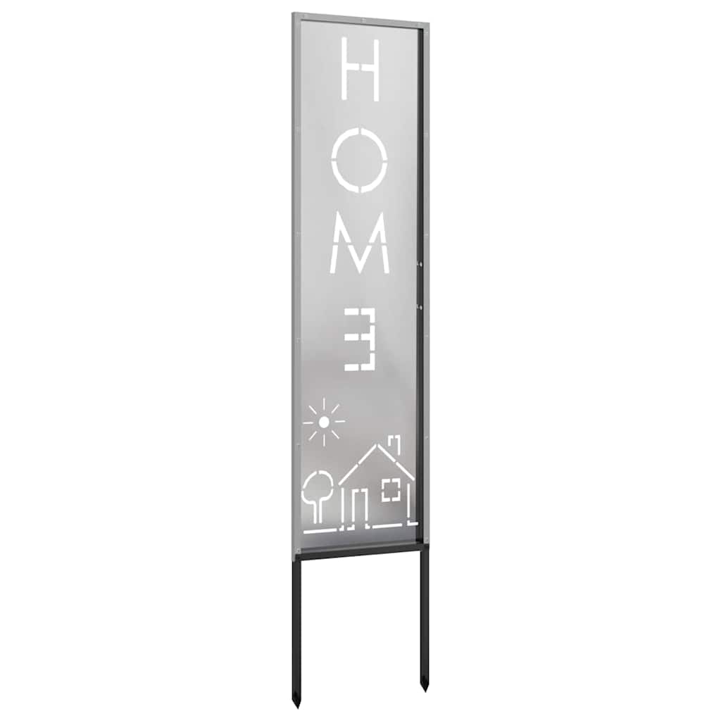 Tuin Privacy Screen Fretwerk Zilver 32 x 140 cm Roestvrij staal is nu te koop bij PeponiXL, paradijselijk wonen!